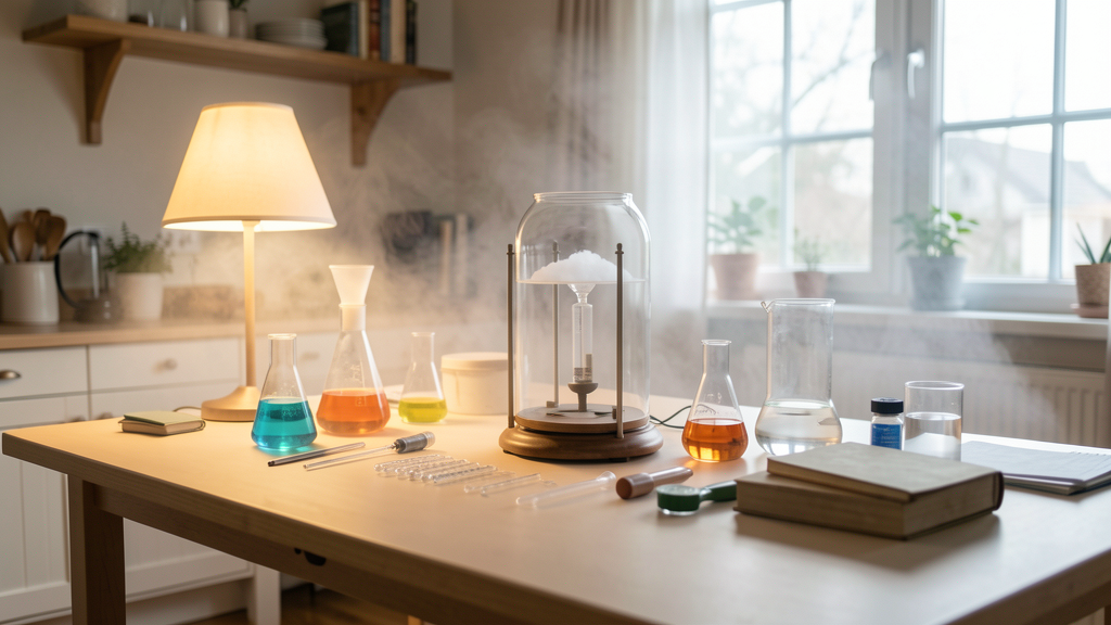 Editorial image illustrating Step-by-Step: How to Build a Cloud Chamber and Detect Cosmic Rays in Your Kitchen